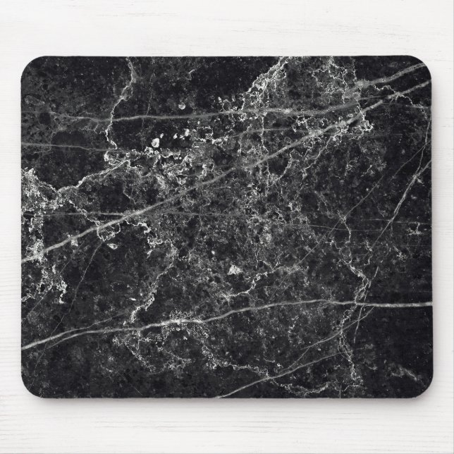 Mousepad Textura de mármore preto (Frente)