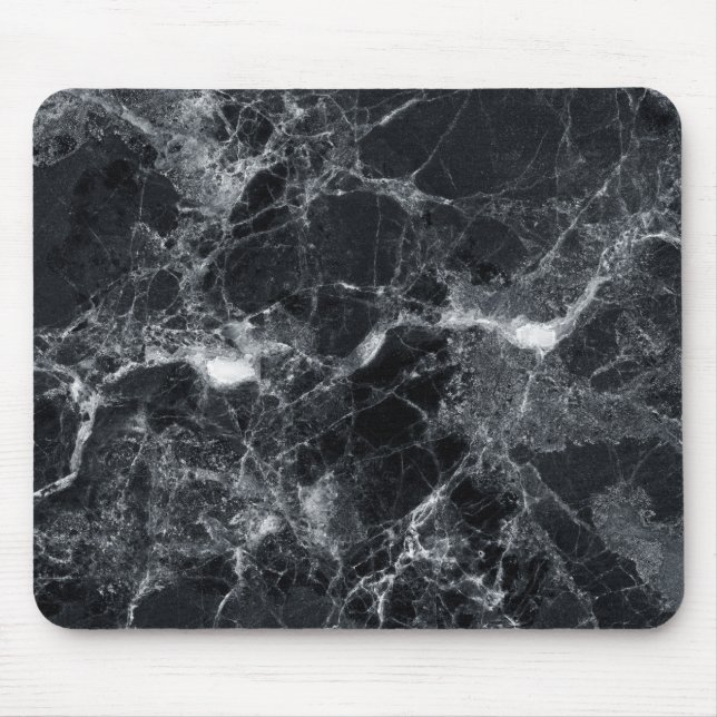 Mousepad Textura de mármore preto (Frente)