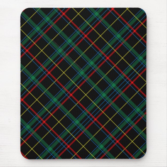 Mousepad Textura de xadrez com fundo preto-25774 (Frente)