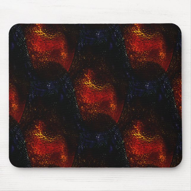 Mousepad Textura digital vermelha russa com curvas mais esc (Frente)