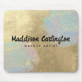 Mousepad Textura Luminosa Dourada E Iridescente