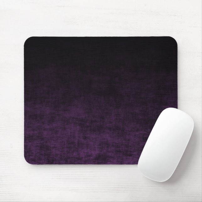 Mousepad Textura Ombre Grunge Preta e Roxa (Com mouse)