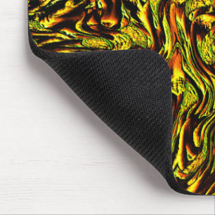 Mousepad textura rústica do ouro com traços escuros e laran