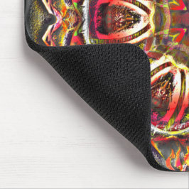 Mousepad Textura vermelha russa do caleidoscópio mimado