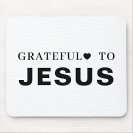 Mousepad Thank You Jesus Modern Christian Faith Heart