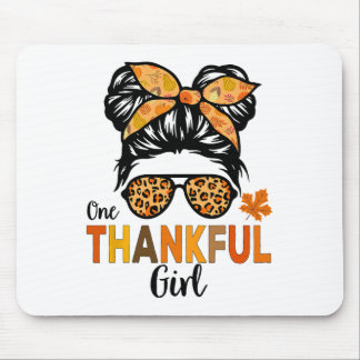 Mousepad Thanksgiving Shirts For Girls Kids Thankful Girl M