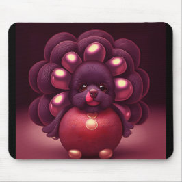 Mousepad Thanksgiving Turkey-Poodle Hybrid Creature
