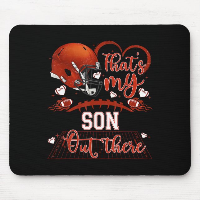 Mousepad That's My Son Out There Funny Football Mom Mama Da (Frente)
