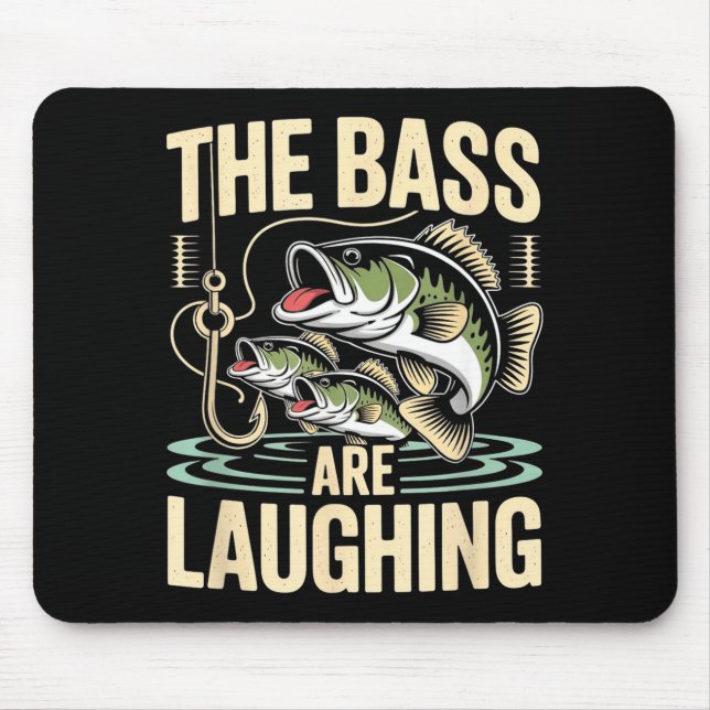 Mousepad The B Are Laughing Funny Fishing Design  (Frente)