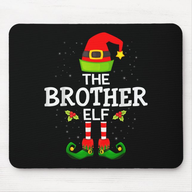 Mousepad The Brother Elf Christmas Family Matching Pajama  (Frente)