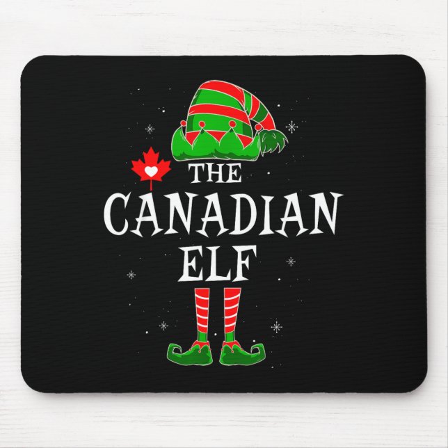 Mousepad The Canadian Elf Group Matching Family Christmas C (Frente)