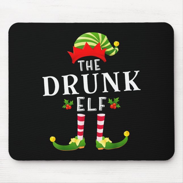 Mousepad The Drunk Elf Christmas Matching Pajama  (Frente)