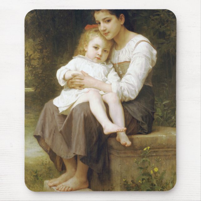 Mousepad The Elder Sister (por William Bouguereau) (Frente)