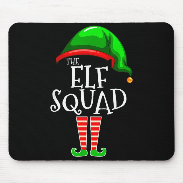 Mousepad The Elf Squad Family Matching Group Christmas  (Frente)