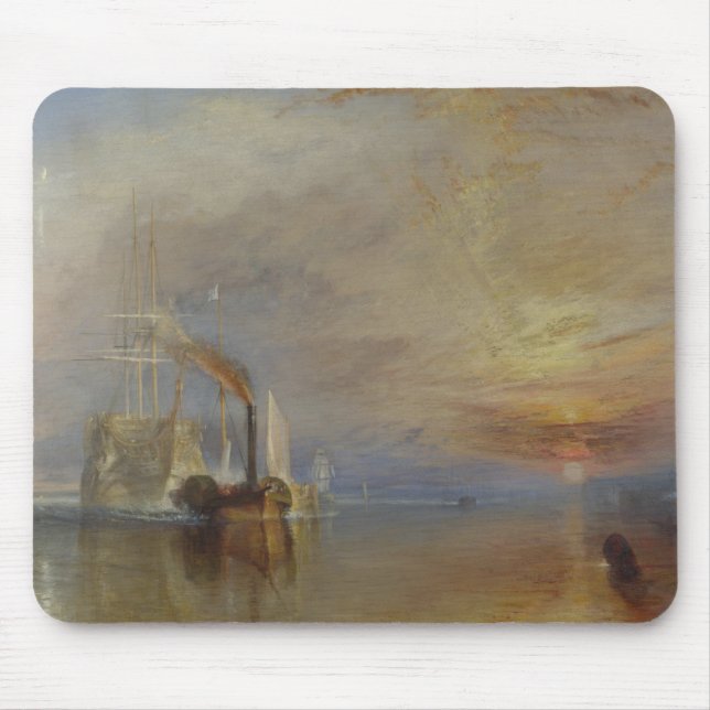 Mousepad The Fighting Temeraire (por J.M.W. Turner) (Frente)