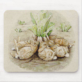 Mousepad The Flopsy Bunnies Asleep (por Beatrix Potter)