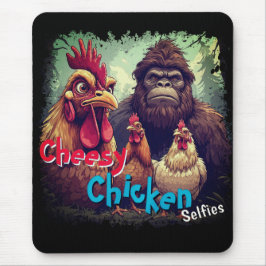 Mousepad "The Ghost Photobomb Bigfoot" Cheesy Chickens 