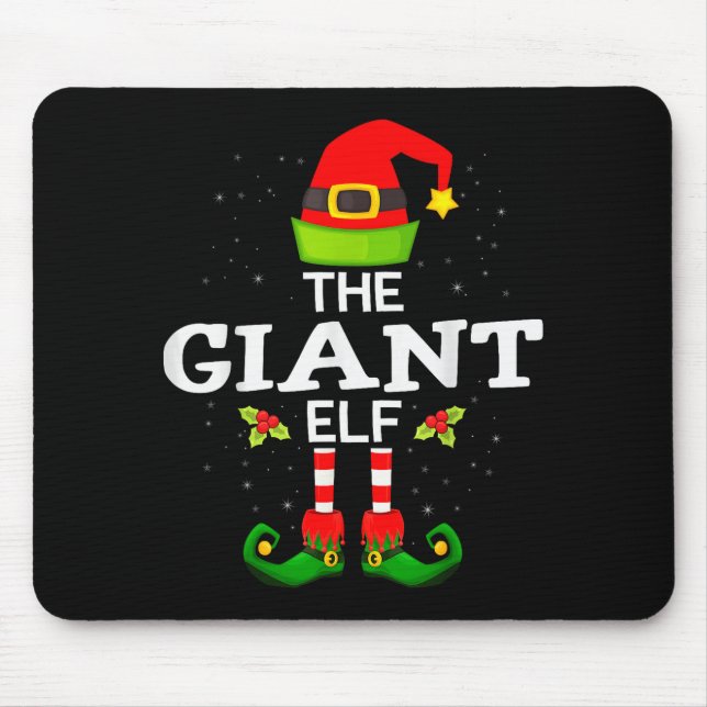 Mousepad The Giant Elf Christmas Family Matching Pajama  (Frente)