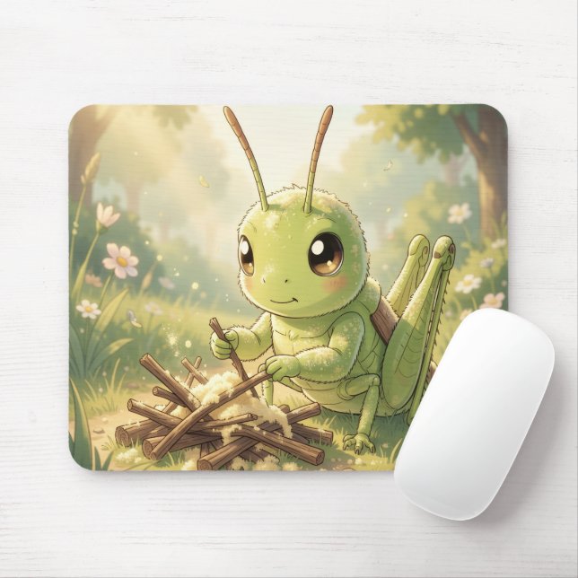 Mousepad The Grasshopper and the Nectar Artwork (Com mouse)