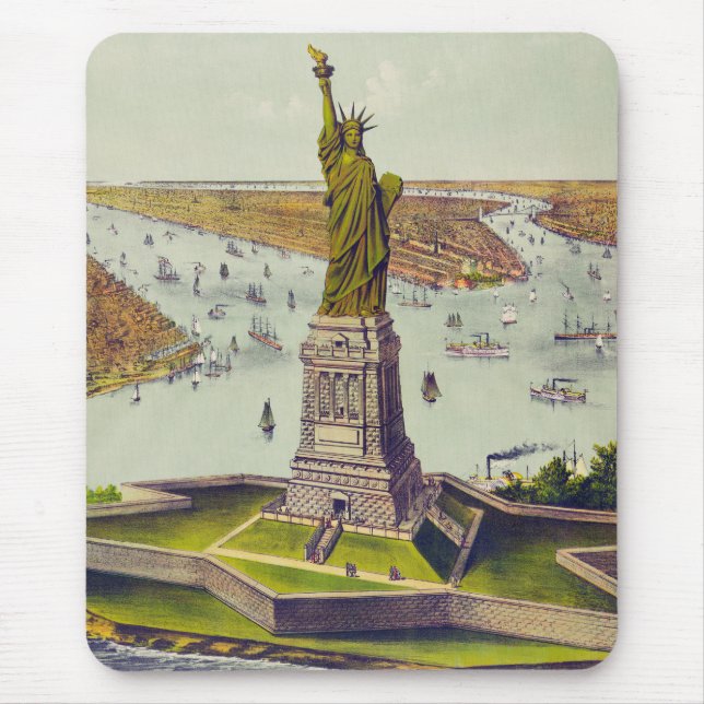 Mousepad The Great Bartholdi Statue, Statue of Liberty (Frente)