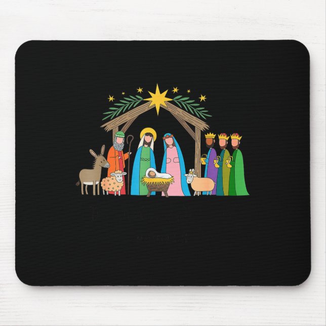 Mousepad The Greatest Gift For All Christmas Nativity Jesus (Frente)