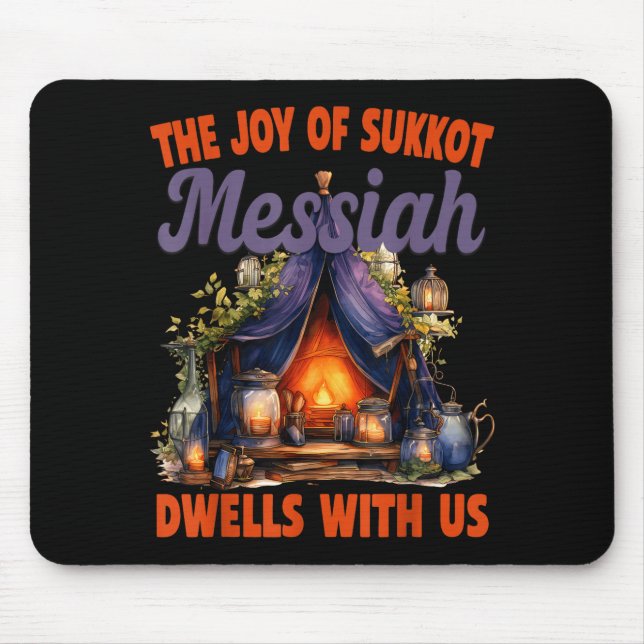 Mousepad The Joy Of Sukkot Messiah Dwells With Us Jewish Ho (Frente)
