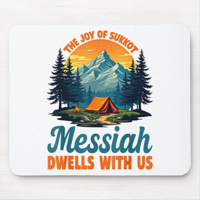 Mousepad The Joy Of Sukkot Messiah Dwells With Us Jewish Ho (Frente)