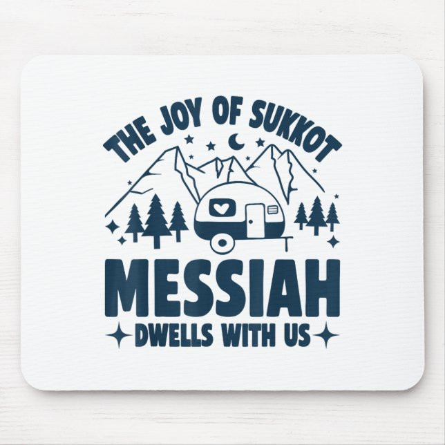Mousepad The Joy Of Sukkot Messiah Dwells With Us Jewish Ho (Frente)