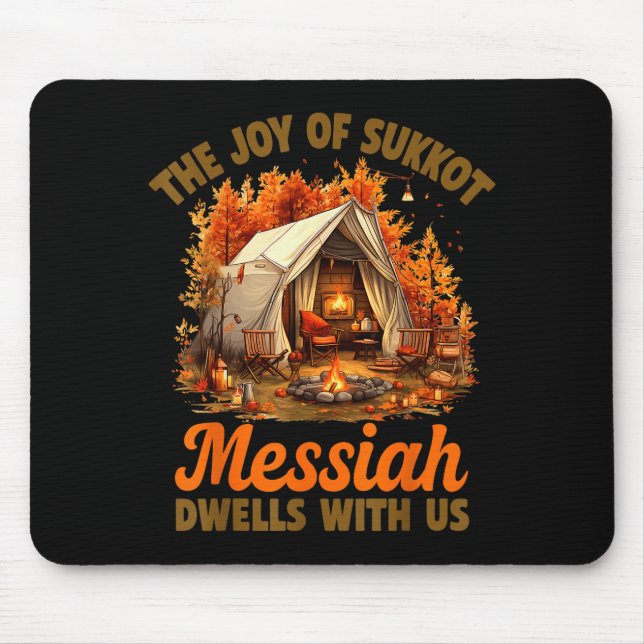 Mousepad The Joy Of Sukkot Messiah Dwells With Us Jewish Ho (Frente)