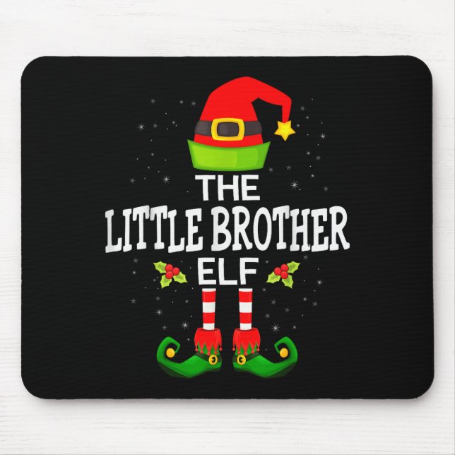 Mousepad The Little Brother Elf Christmas Family Matching P (Frente)