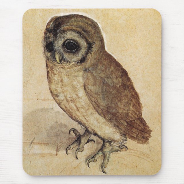 Mousepad The Little Owl (por Albrecht Durer) (Frente)