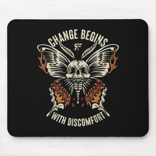 Mousepad The Marisa Butterfly Skull Change Begin With Disco (Frente)
