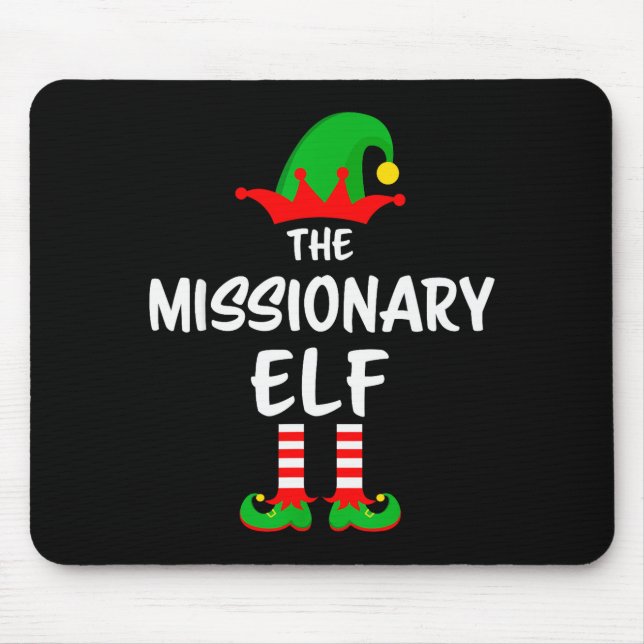 Mousepad The Missionary Elf Matching Family Christmas  (Frente)