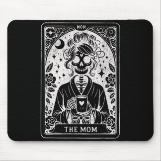 Mousepad The mom tarot card skeleton mama coffee happyThe m