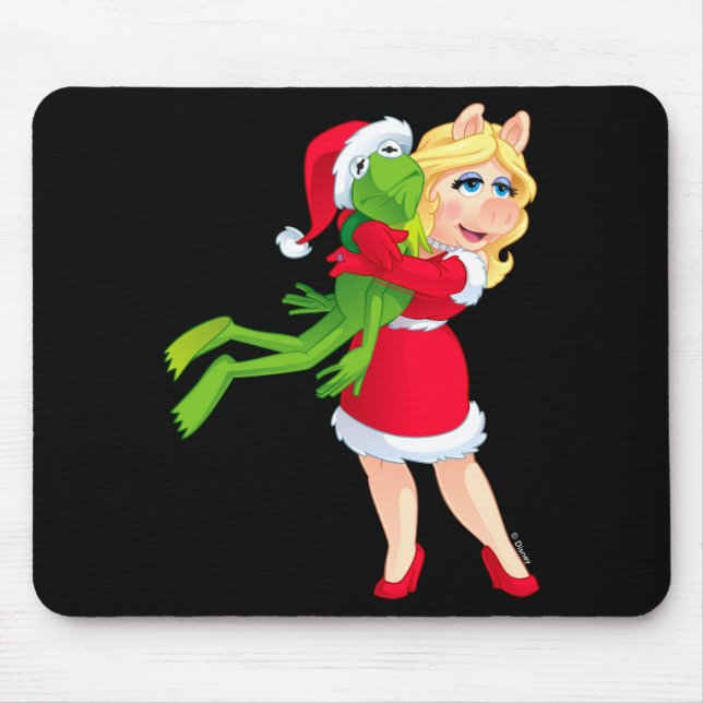 Mousepad The Muppets Kermit Miss Ggy Christmas  (Frente)