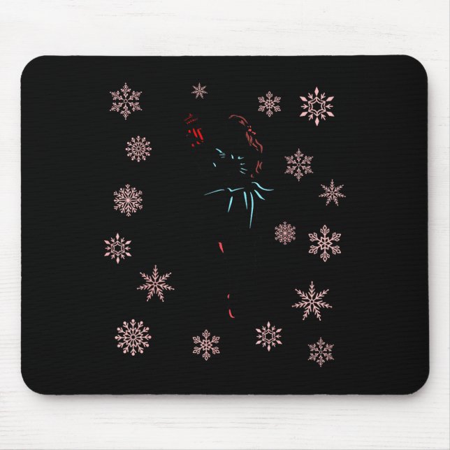 Mousepad The Nutcracker Ballet And Clara Ballerina Christma (Frente)
