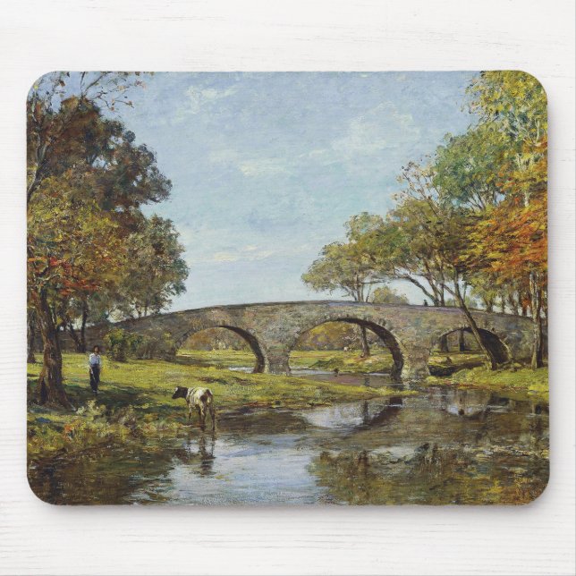 Mousepad The Old Bridge (por Theodore Robinson) (Frente)