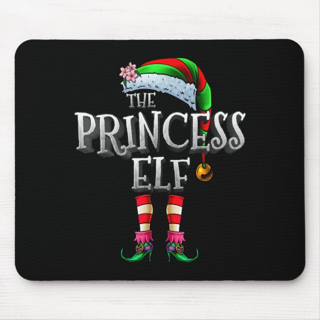 Mousepad The Princess Elf Shirt Matching Family Funny Chris (Frente)