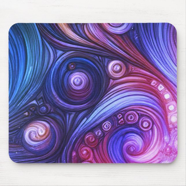 Mousepad The Retro Purple Paisley Laptop, Desktop Computer (Frente)