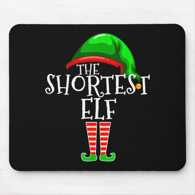 Mousepad The Shortest Elf Family Matching Group Christmas G (Frente)