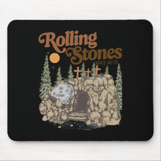 Mousepad The Stone Was Rolled Away He Is Alive Retro Christ