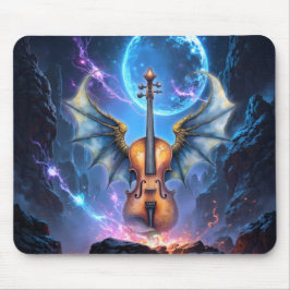 Mousepad The Winged Violin of Moonlit Realms