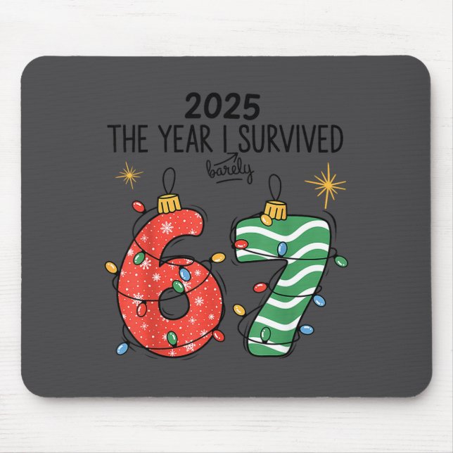 Mousepad The Year I Barely Survived Christmas 2025 Six Seve (Frente)
