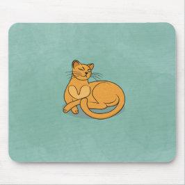 Mousepad The Yellow Cat