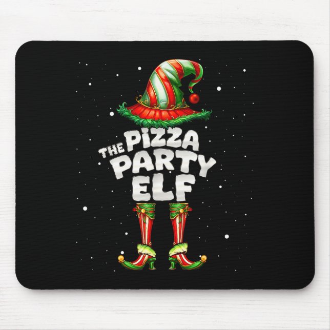 Mousepad The Zza Party Elf Family Matching Group Christmas  (Frente)
