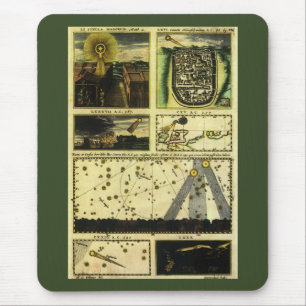 Mousepad Theatrum Cometicum Cometas por Stanislaw Lubieniec