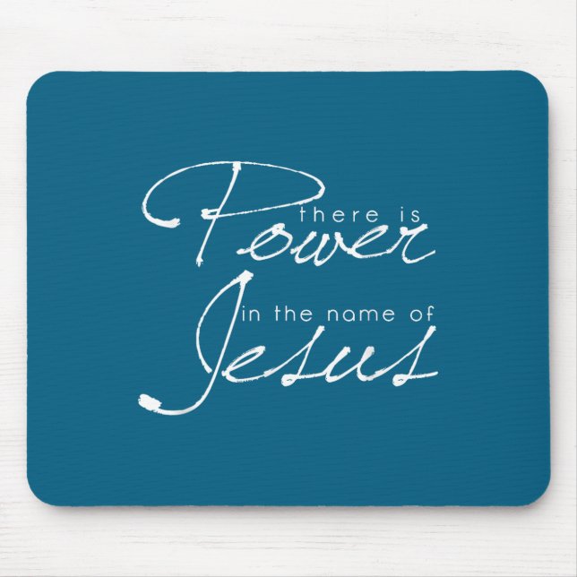 Mousepad There Is Wer In The Name Of Jesus Christian  (Frente)