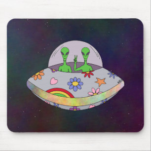 Mousepad They Come in Peace UFO