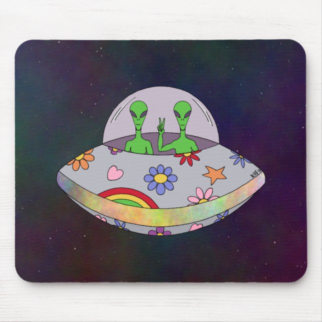 Mousepad They Come in Peace UFO (Frente)