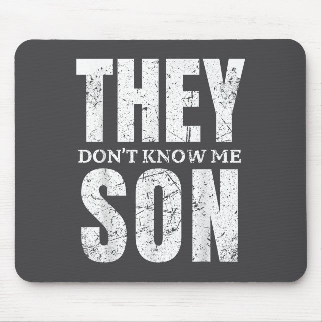 Mousepad They Dont Know Me Son Bodybuilder Workout Gym Moti (Frente)